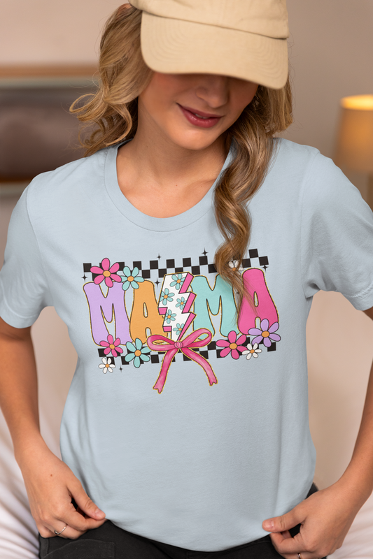 Checkered Mama Spring Tee