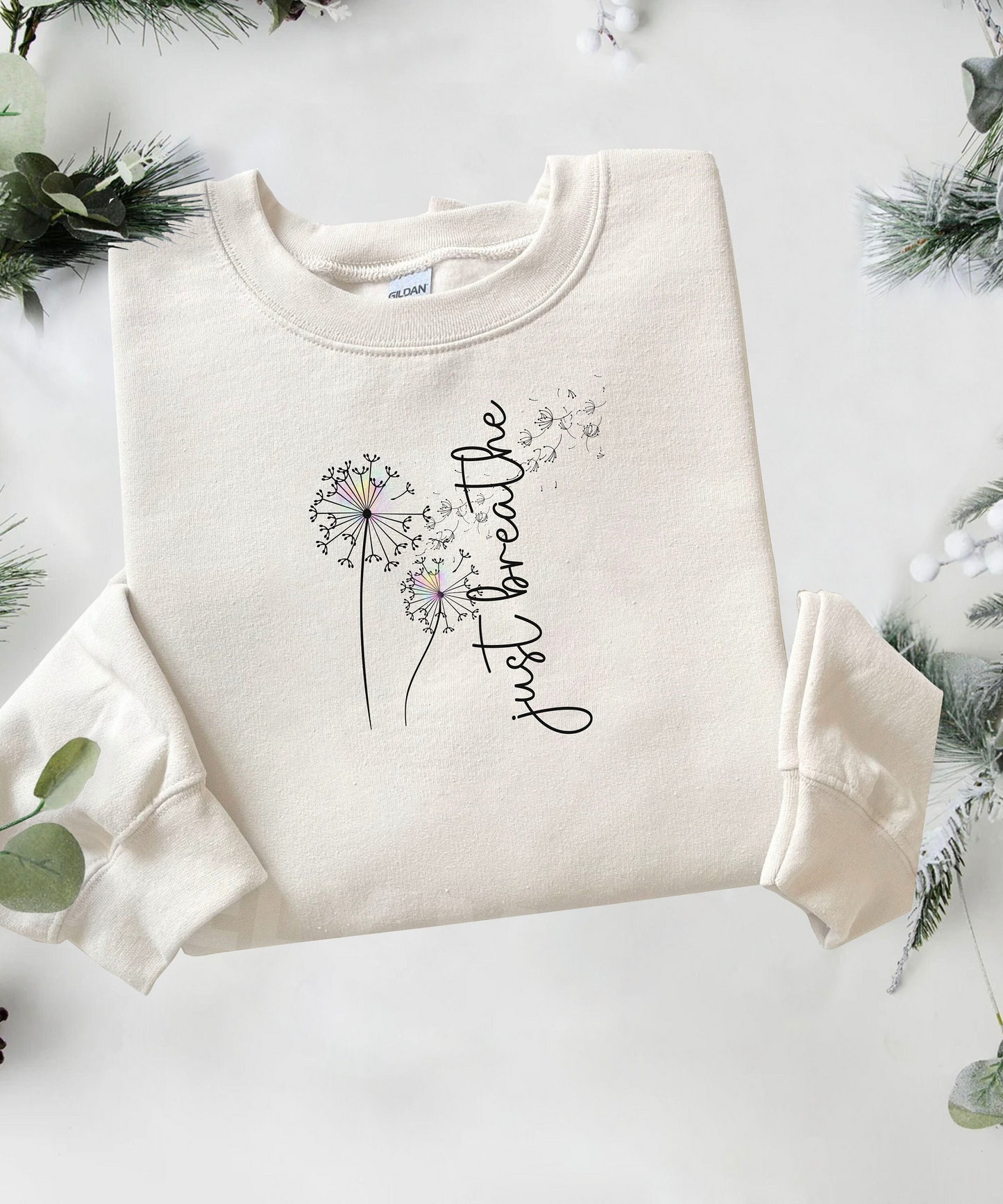 Just Breathe Dandelion Sweatshirt