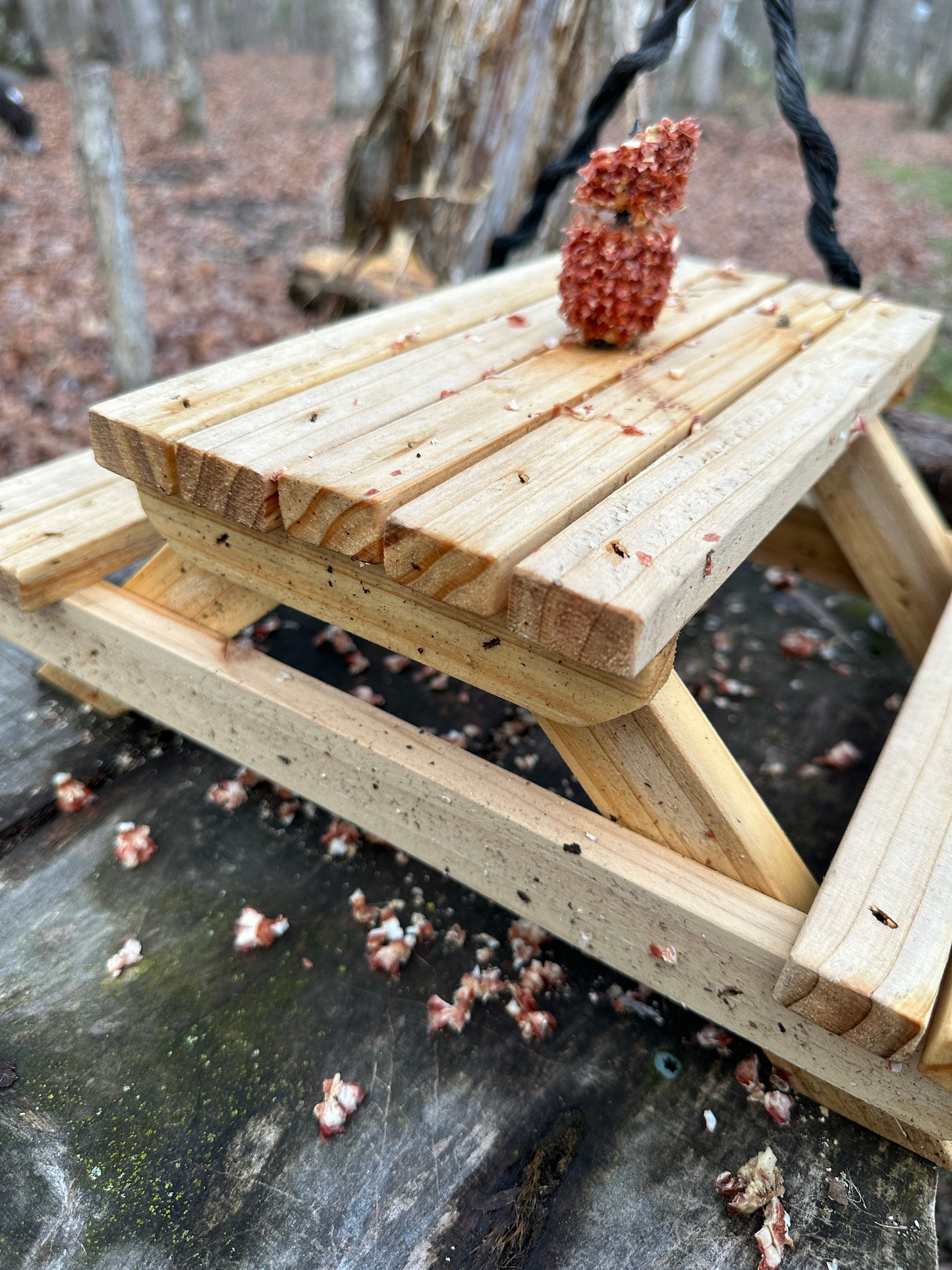 Adirondack Squirrel Picnic Table Feeder