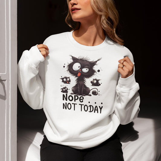 Nope Not Today Grumpy Cat Sweatshirt