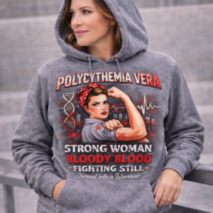 Polycythemia vera strong woman hoodie graphic